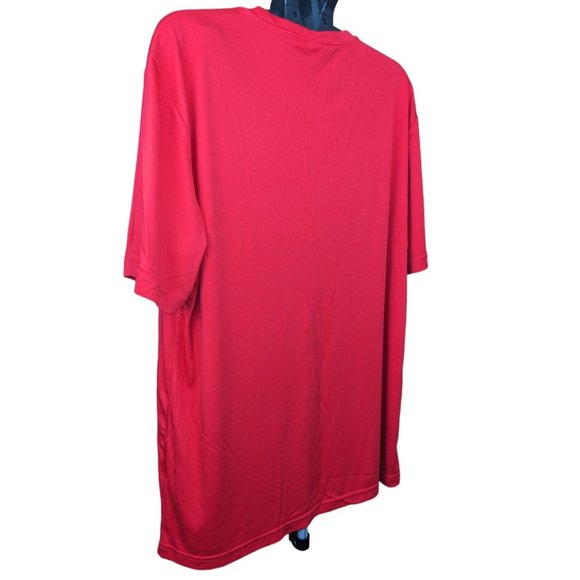 Men's XL Sport-Tek Plain Red 100 Polyester Short-Sleeved Competitor T-Shirt - Picture 3 of 7